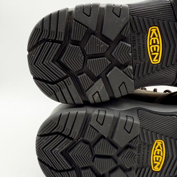 KEEN Womens Evanston 6" Work Boots US 8.5 Wide Brown Carbon Fiber Toe WP NIB - Picture 13 of 13